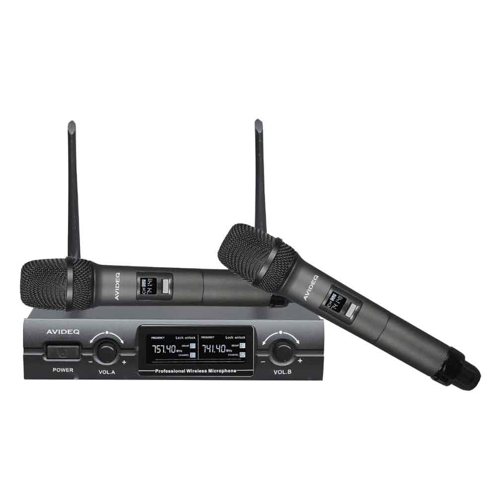 Avideq D-600H Dual Handheld Wireless Microphone Rental in Bangalore