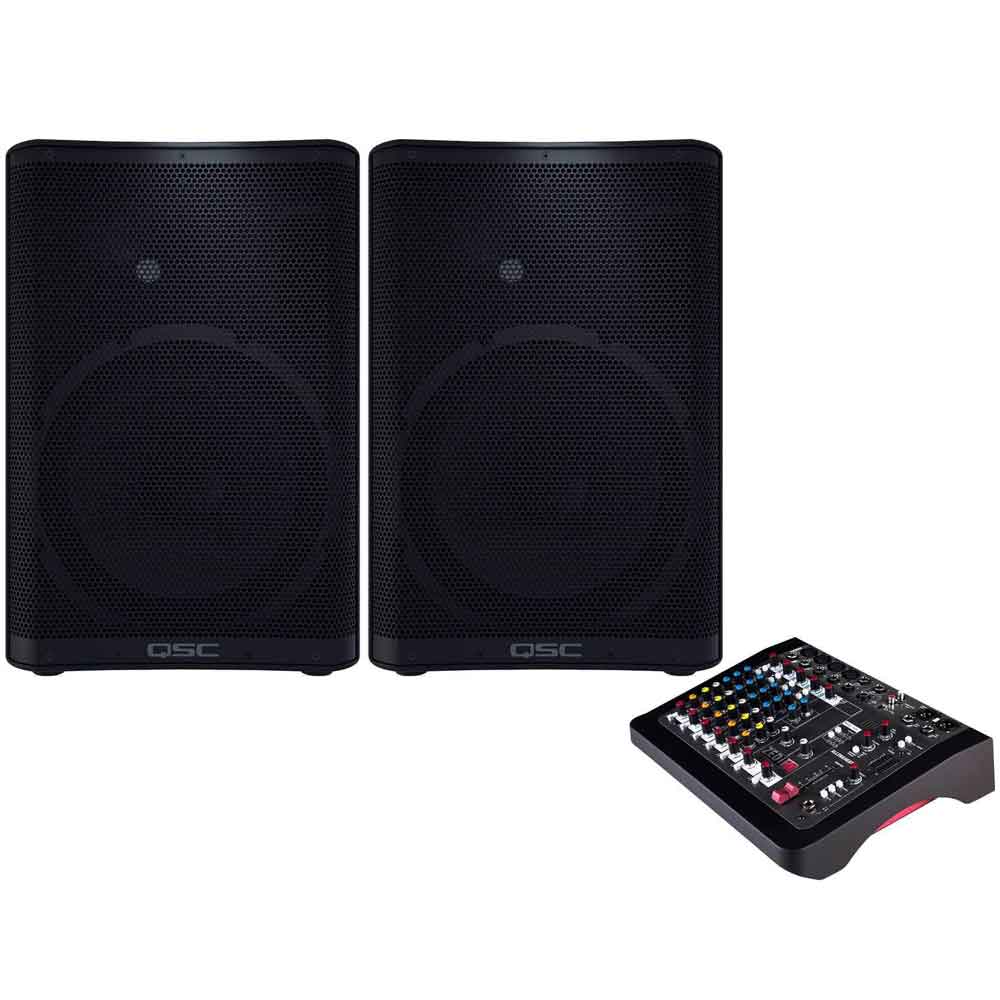 Powerful Sound: QSC CP12 PA system Rental in Bangalore