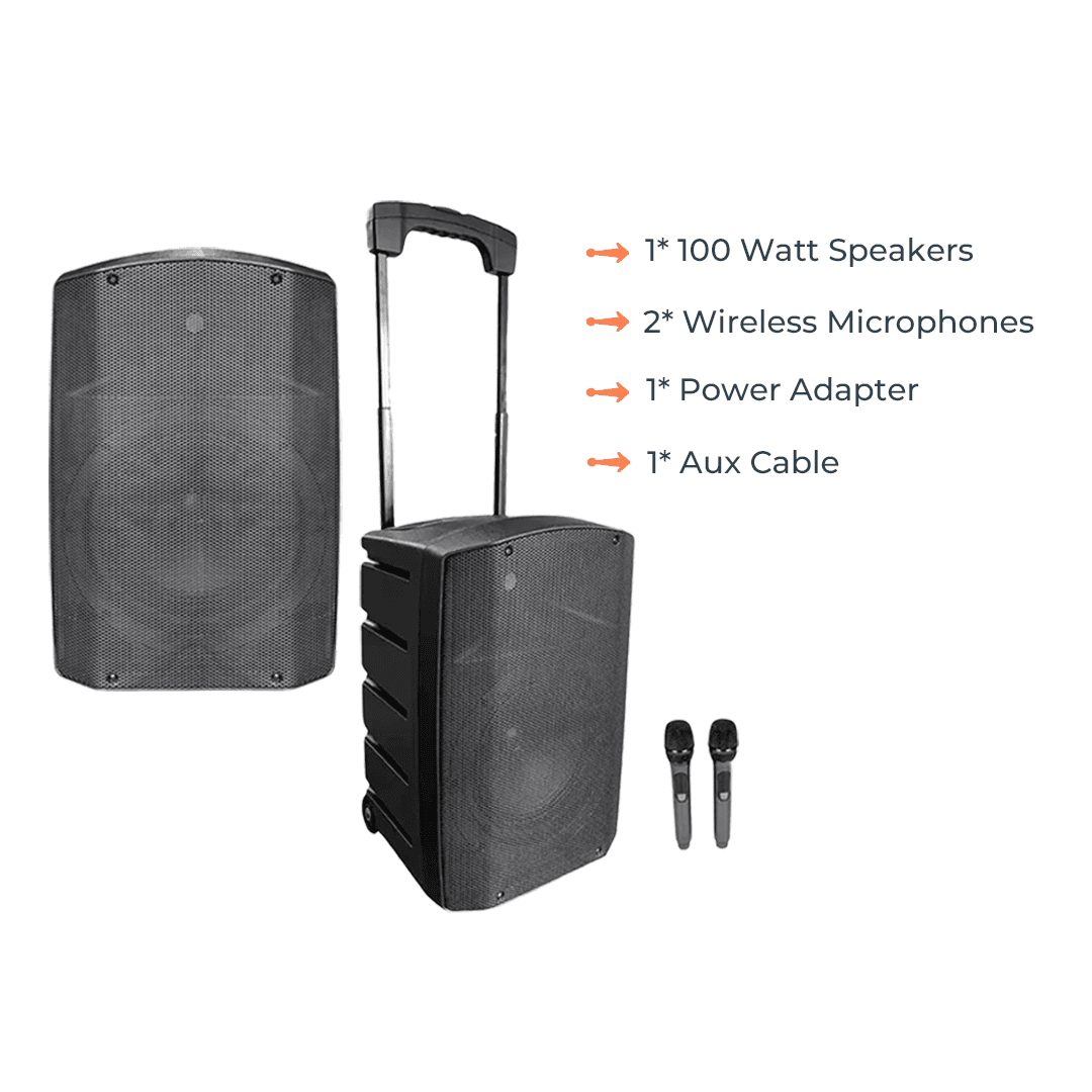 100W Portable Active Speaker On Rent in Hyderabad